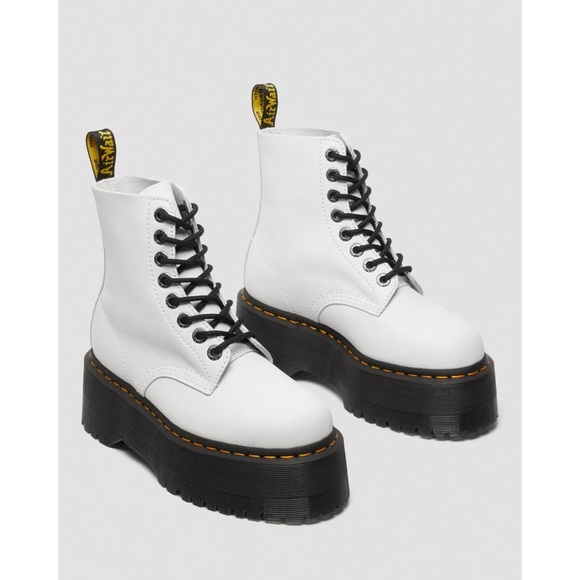 Free People x 1460 Pascal Max Pisa Leather Platform Combat Boots - Picture 3 of 15